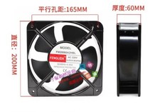 FENGLIDA FM20060A2HBL AC220V 0.45A 20CM Cabinet Axial Cooling Fan picture
