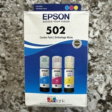 Epson 502 Ink Combo Pack Cyan Magenta Yellow T502220-S OEM T502 EXPIRED 2024 picture