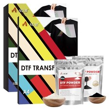 Lot A-SUB DTF Film / A-SUB DTF Powder for Sublimation, Direct to Film A4 A3 A3+ picture