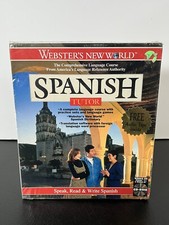 Sealed Webster's New World: Spanish Tutor Speak Read Write - PC Windows CD picture