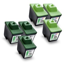 6 Cartridges for Lexmark X1170 X2250 X74 Z514 X1240 Z24 I 3 Z512 Z617 Z605 CMYK picture