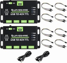 Waveshare 2x Industrial USB to 4CH TTL Converter USB to UART Multi Protect picture
