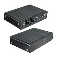 USB 6 Channel 5.1 External Optical Audio Sound Card Adapter Laptop Notebook PC picture