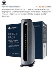 Motorola MG8702 | DOCSIS 3.1 Cable Modem + Wi-Fi Router picture