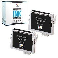 CMYi 2PK Compatible T048 Black Ink Cartridge for Epson Stylus Photo R300M R330M picture