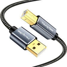 Printer Cable 20 Ft,Usb Printer Cable High Speed USB 2.0 a Male to Type B Male picture