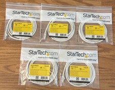 5x StarTech Cat6 Ethernet Network Patch Cable 6ft White RJ45 Snagless N6PATCH6WH picture