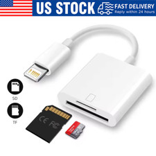 TF SD Card Adapter Camera Reader 2 In 1 For iPhone 14 13 12 11 X XS XR 8 7 iPad picture