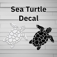 Sea Turtle Beach Vinyl Decal for Car laptop window tumbler water bottle computer picture