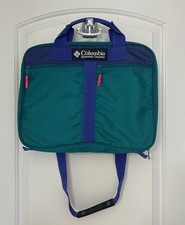 NWOT VTG Retro Neon Columbia Sportswear Messenger Laptop Bag Vintage 90s Look picture