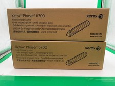 LOT OF 2-Genuine New Sealed Xerox Phaser 6700-CYAN 108R00971 & YELLOW 108R00973 picture