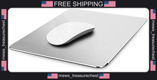 Aluminum Mouse Pad 11.81x9.45 Inch Waterproof Double-Sided Silver picture