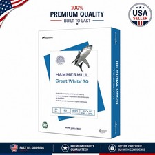 Eco-Friendly 30% Recycled Printer Paper - Great White, 500 Sheets, 8.5 x 11 Size picture
