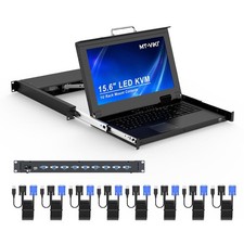 MT-VIKI Rack Mount KVM, 8 Port VGA KVM Switch w/15.6'' LCD #1791DR9 picture