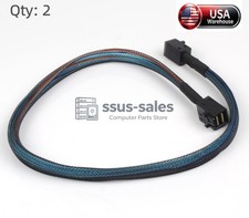 X2 Mini SAS HD SFF8643 to SFF8643 50CM Internal Data Cable RAID cards SAS/NVMe picture