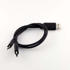 1x USB 2.0 A Male to USB 3.1 Type C Micro USB Male Data Charger Y Splitter Cable picture