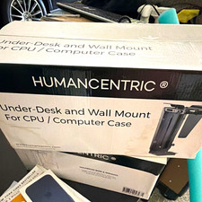 Humancentric Black Adjustable Under-Desk & Wall Mount CPU Stand 12-21in picture
