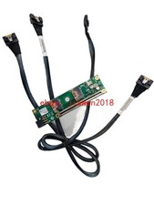 SlimSAS 8i x2 to PCIe4.0 x16 Adapter SFF-8654 Riser Card +2*8654-8654 70CM Cable picture