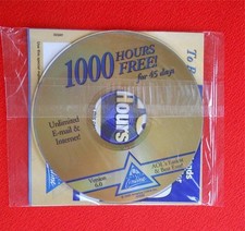 AMERICA ONLINE ~ AOL ~ Version 6.0 ~ VINTAGE Windows CD Disk Promo ~ Gold picture