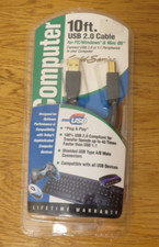 10 ft. USB 2.0 Cable for PC/Windows & Mac OS New in Packaging TriQuest picture