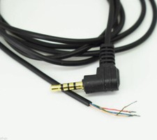 2pcs 1M/3FT Right Angle Gold 3.5mm 1/8