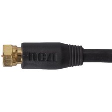 RCA 100FT RG6 COAX CBL BLK VHB6111R Theater Audio Cables Interconnects Connects picture