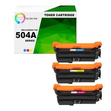 TCT 3PK 504A Toner Set CE251A CE252A CE253A For HP Color LaserJet CP3525 CM3530 picture