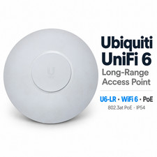 Ubiquiti UniFi 6 Long-Range U6-LR WiFi 6 Access Point 802.3at PoE IP54 White WAP picture