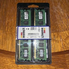 Kingston 2GB (2x1GB) PC2-3200 DDR2 400MHz Desktop RAM Kit KVR400D2N3K2/2G New picture