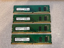 Lot of 32 GB (8 GB x 4 sticks) Micron DDR4 PC4-3200AA Desktop RAM Quick Ship picture