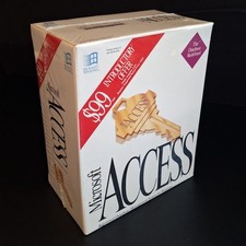 Vintage Microsoft Access v1.0 Windows 3.0 or later 3.5 Floppy NEW Factory Sealed picture