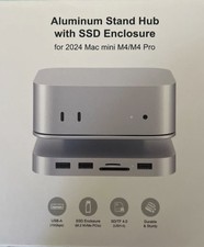 GEWOKLIY Mac mini M4 Dock, Aluminum Stand and Hub for Mac mini Supports  Mac min picture