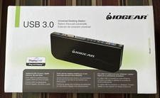 Dock Station IOGEAR Duel Monitor Support GUD300 2 USB 3.0 4 USB 2.0 Mic picture