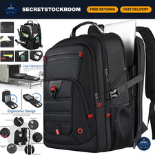 Extra Large 52L Travel Backpack for Men & Women, Fits 17.3