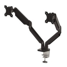 Fellowes Platinum Dual Monitor Arm Up to 27 inch 8042501 with USB on base picture