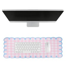 Scalloped Desk Mat, 31.5 x 11.8