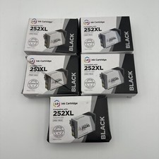 5PK Hi-Yield BLACK Ink For Epson 252XL 252 WorkForce WF3620 WF3640 WF7610 WF7110 picture