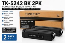 TK-5242 BK 2PK Black Toner Kit Compatible for Kyocera ECOSYS P5026 M5526 2 pack picture
