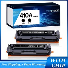 2-Pack CF410A Black Toner with Chip for HP 410A LaserJet Pro M452dw MFP M477fnw picture