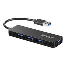 Buffalo USB Hub (BSH4U125U3BK) - Slim Design 4 Ports USB 3.0 Bus Powered picture