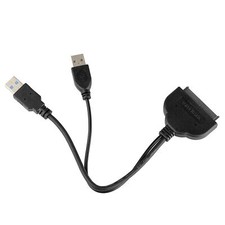 SATA to USB 3.0 Split Cable 2.5 inch SSD HDD Drive 22pin Adapter Data Power Wire picture