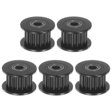 5pcs 2GT Idler Pulley 16 Teeth 3mm Bore 13mm Dia. 6mm Width Belt, Black picture