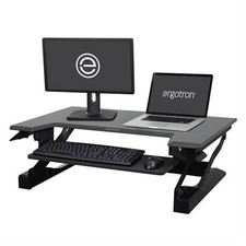 Ergotron -  33-397-085 WorkFit-T Sit-Stand Desktop Workstation Stand - Black picture
