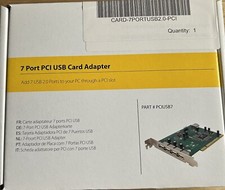 StarTech.com 7 Port PCI USB Card Adapter PCIUSB7 - New / Open Box picture