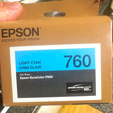 Epson Genuine 760 Light Cyan Ink Cartridge for SureColor P600 Inkjet picture