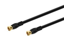 Monoprice 100ft RG6 (18AWG) 75Ohm, CL2 Coaxial Cable W/ F Type Connector - Black picture
