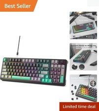 AK96 Black 96% Mechanical Keyboard - Customizable, Multi-System & Hot-Swappable picture