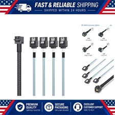 10Gtek Mini SAS HD SFF-8643 to 4x SATA Breakout Cable 0.75m for RAID JBOD picture