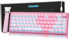 60% Keyboard QMK/VIA, Pink Gaming Mechanical Keyboard Creamy | Hot picture