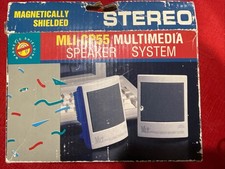 Vintage MLI-CP55 Multimedia Speaker System Magnetically Shielded Stereo picture